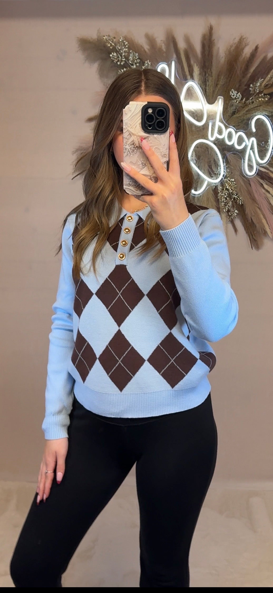 Diamond Patterned Jumper